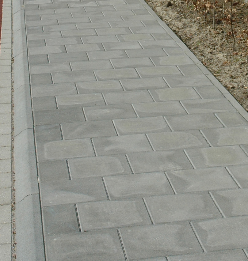 Dorpsstraat betontegel 20x20cm Kleur antraciet Afwerking: natuursteen toplaag Type
