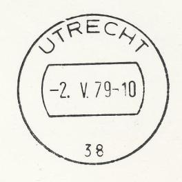 UTRECHT Tentoonstelling Herdenking Unie van Utrecht 1979 Dienstorder No H.82 van 6 februari 1979: Tijdelijke plaatsing brievenbus en gebruik bijzonder poststempel.