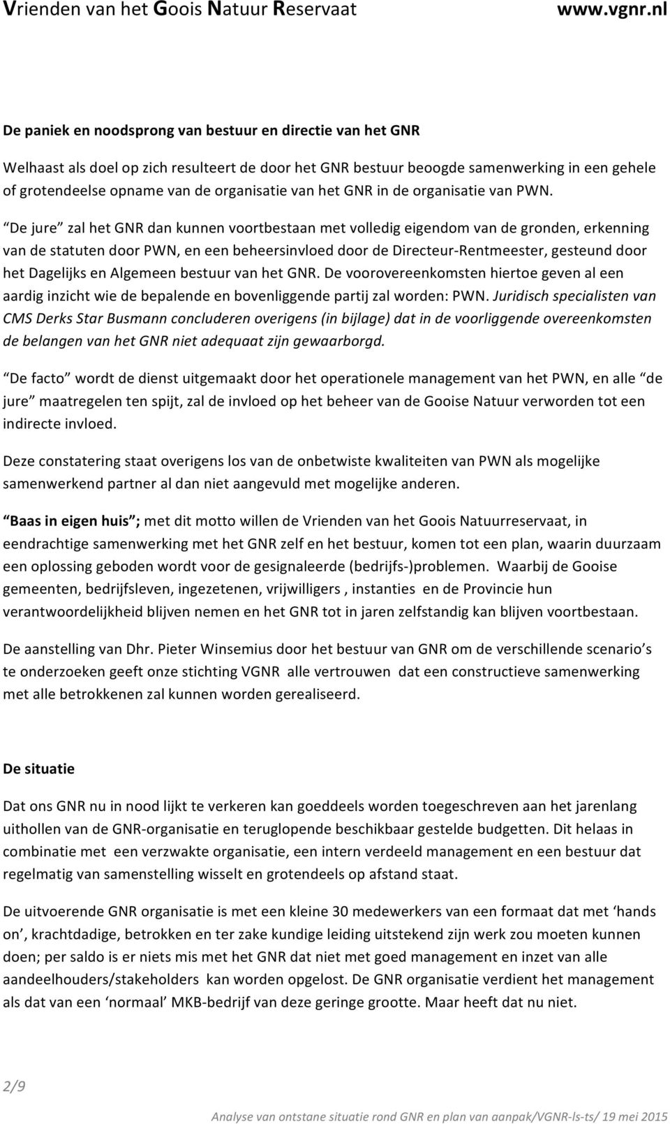 ofgrotendeelseopnamevandeorganisatievanhetgnrindeorganisatievanpwn.