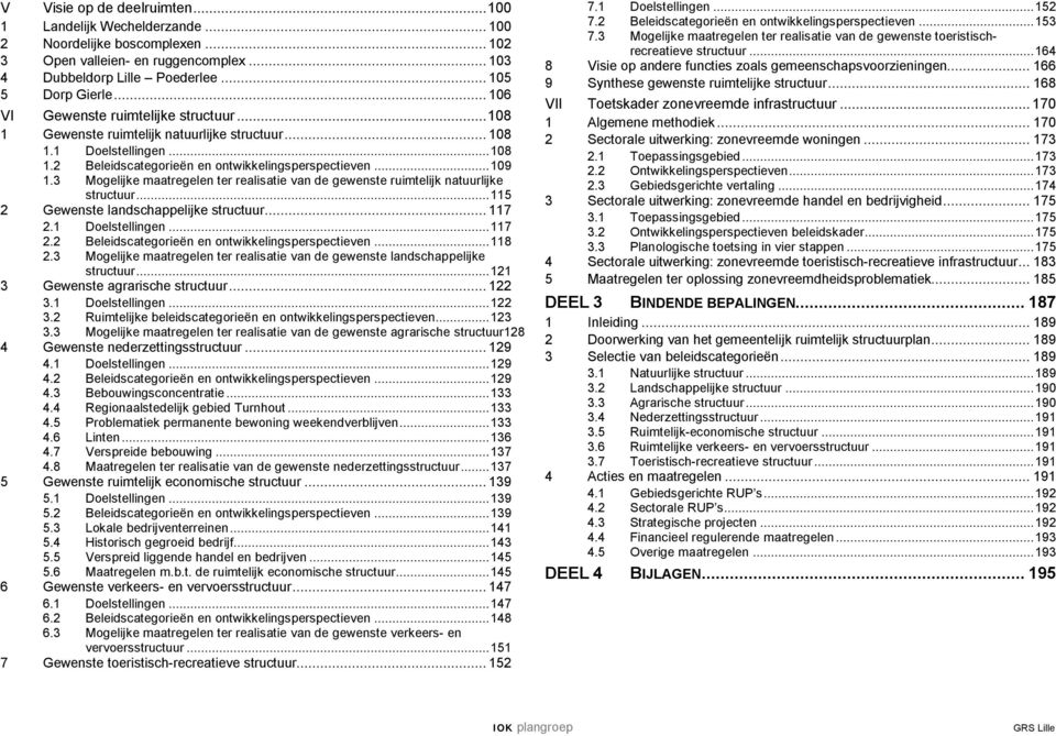 3 Mogelijke maatregelen ter realisatie van de gewenste ruimtelijk natuurlijke structuur...115 2 Gewenste landschappelijke structuur...117 2.1 Doelstellingen...117 2.2 Beleidscategorieën en ontwikkelingsperspectieven.