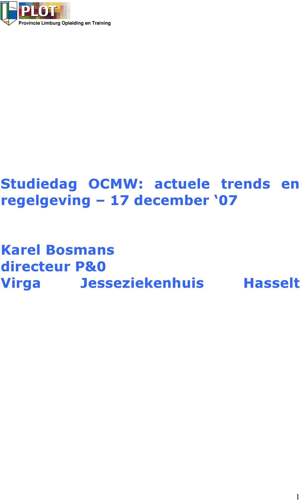 december 07 Karel Bosmans