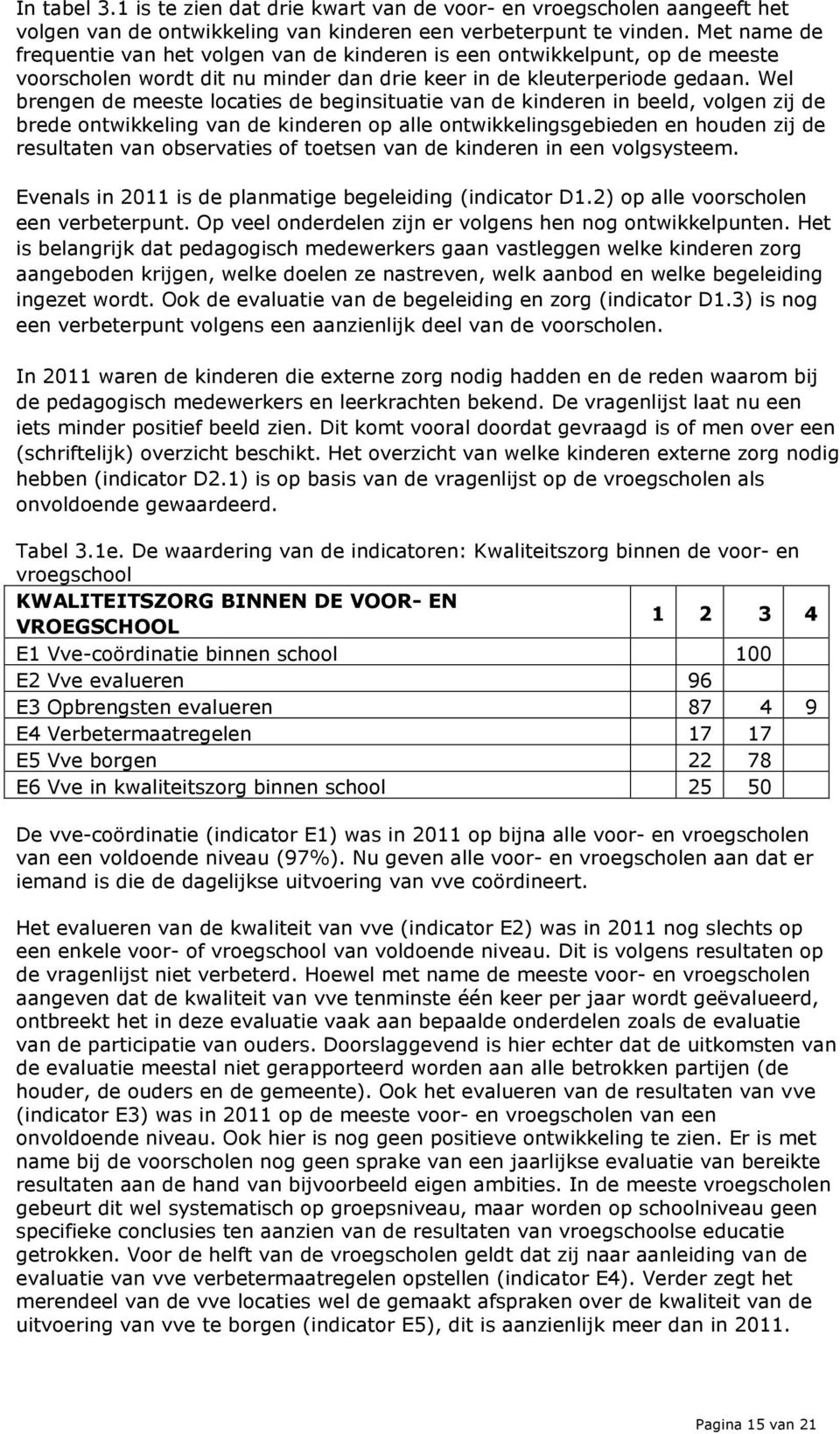 Wel brengen de meeste locaties de beginsituatie van de kinderen in beeld, volgen zij de brede ontwikkeling van de kinderen op alle ontwikkelingsgebieden en houden zij de resultaten van observaties of