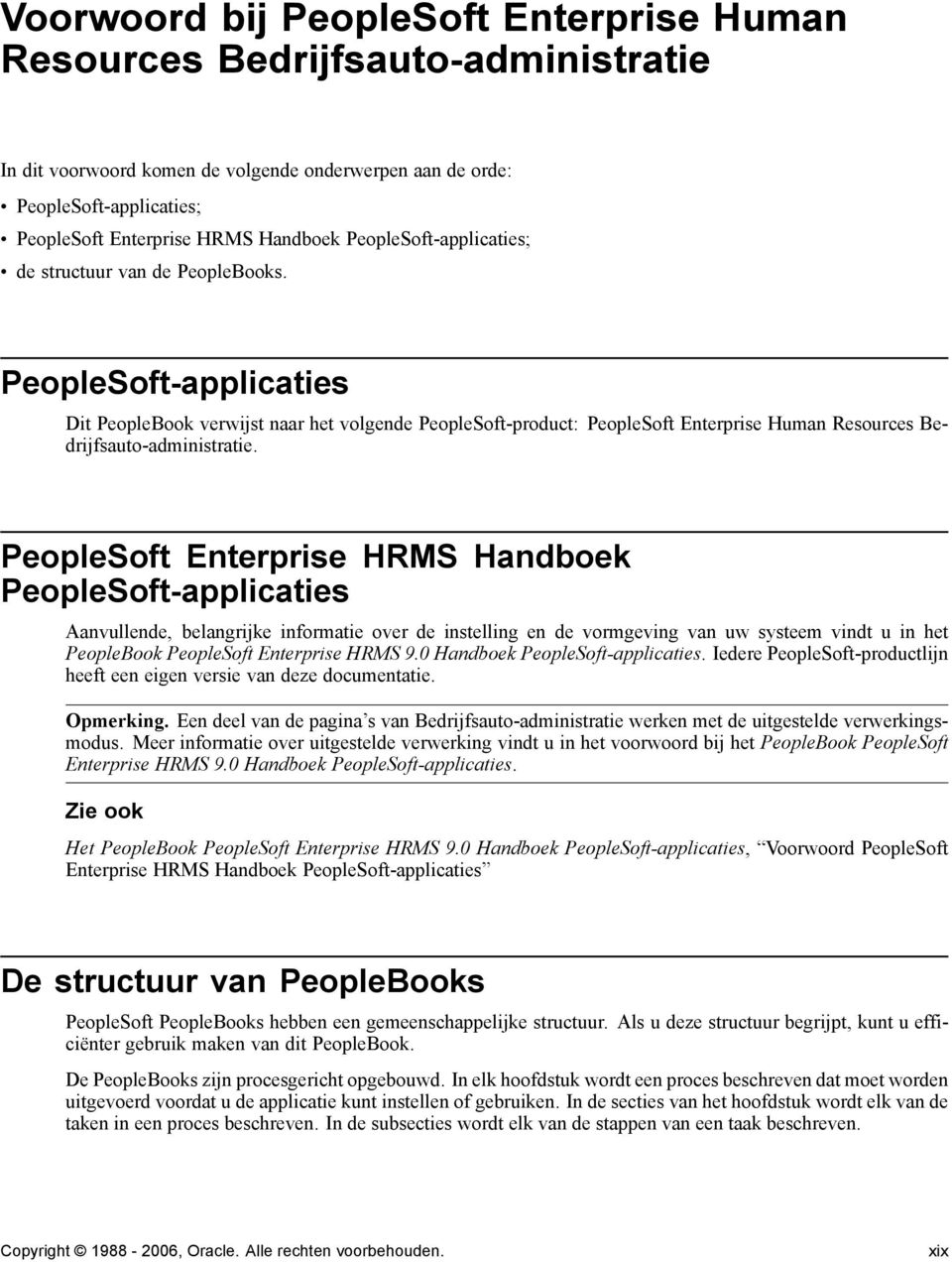 PeopleSoft-applicaties Dit PeopleBook verwijst naar het volgende PeopleSoft-product: PeopleSoft Enterprise Human Resources Bedrijfsauto-administratie.