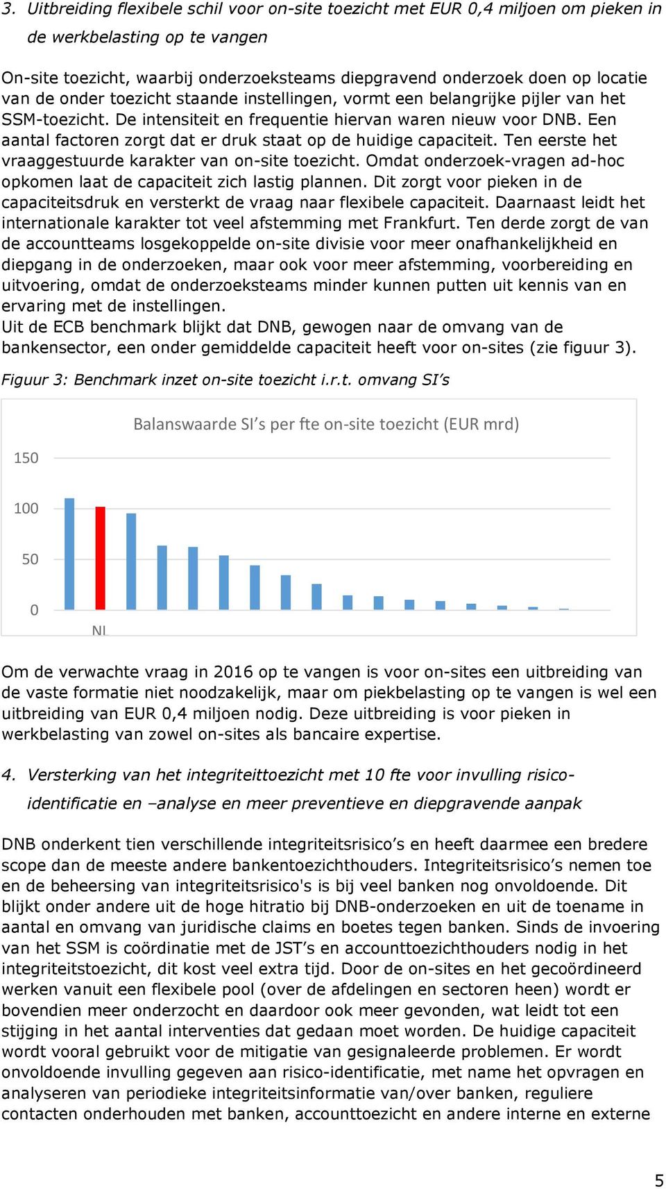 Een aantal factoren zorgt dat er druk staat op de huidige capaciteit. Ten eerste het vraaggestuurde karakter van on-site toezicht.