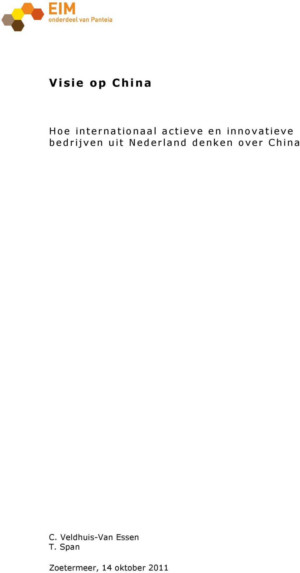 Nederland denken over China C.