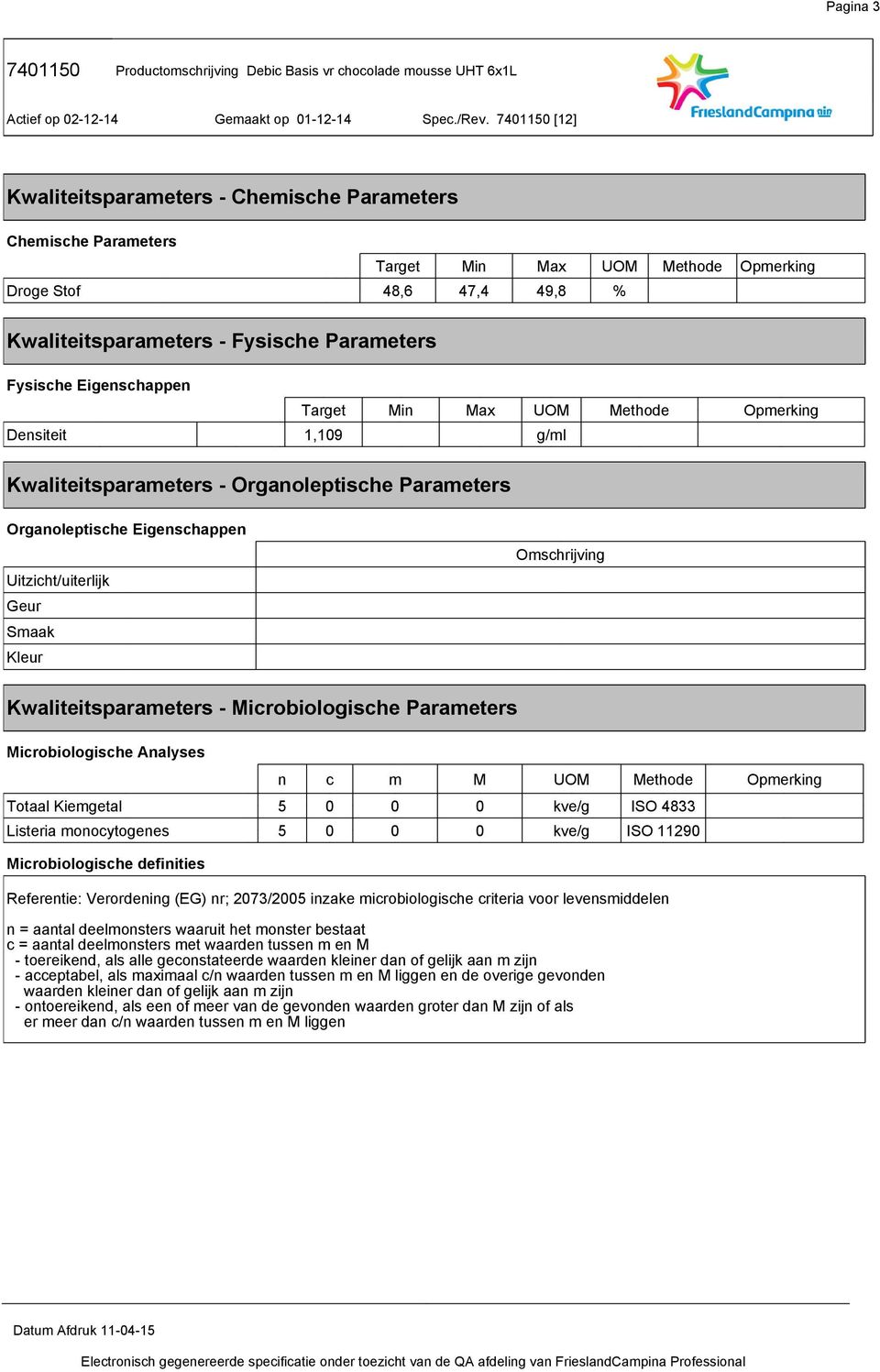 1 r 9 t Trgt Mn Mx UOM Mthd Oprkng 48 474 498 % Trgt Mn Mx UOM Mthd Oprkng 119 g/l Kwlttsprtrs - Orgnlptsch Prtrs Orgnlptsch Egnschppn Utzcht/utrljk Gur Sk Klur K w l rs t Kwlttsprtrs - Mcrblgsch