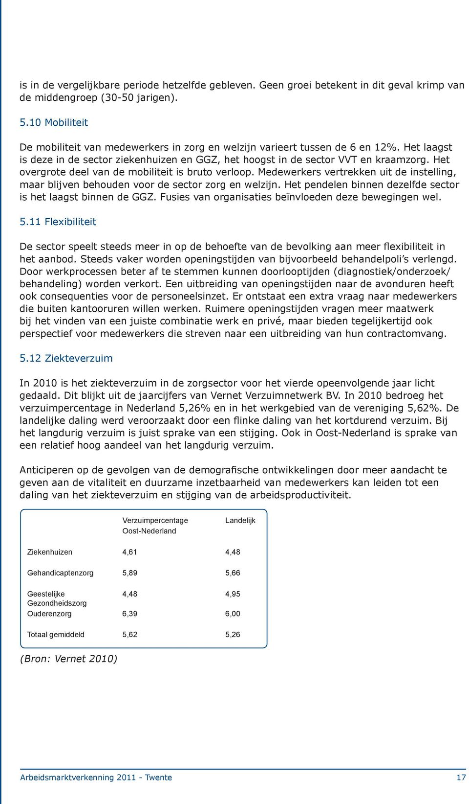 Het overgrote deel van de mobiliteit is bruto verloop. Medewerkers vertrekken uit de instelling, maar blijven behouden voor de sector zorg en welzijn.