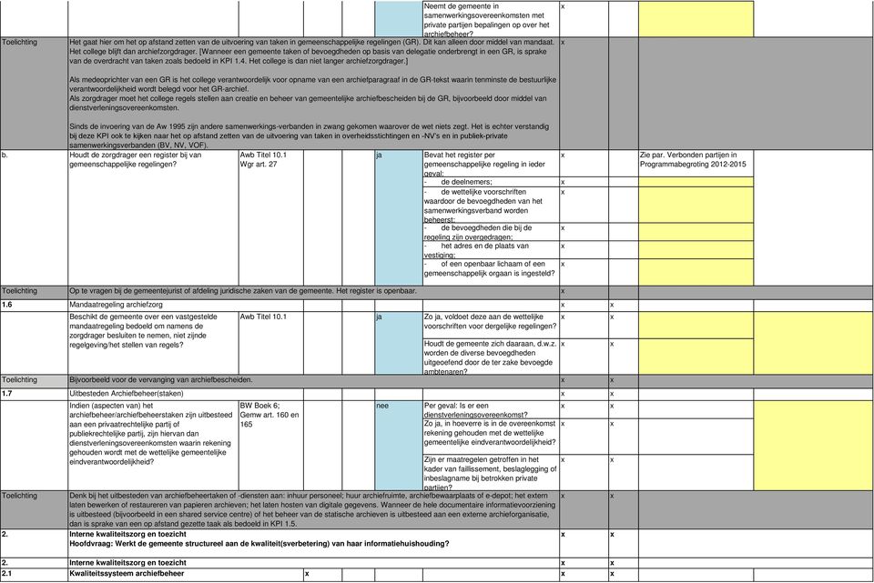 [Wanneer een gemeente taken of bevoegdheden op basis van delegatie onderbrengt in een GR, is sprake van de overdracht van taken zoals bedoeld in KPI 1.4.