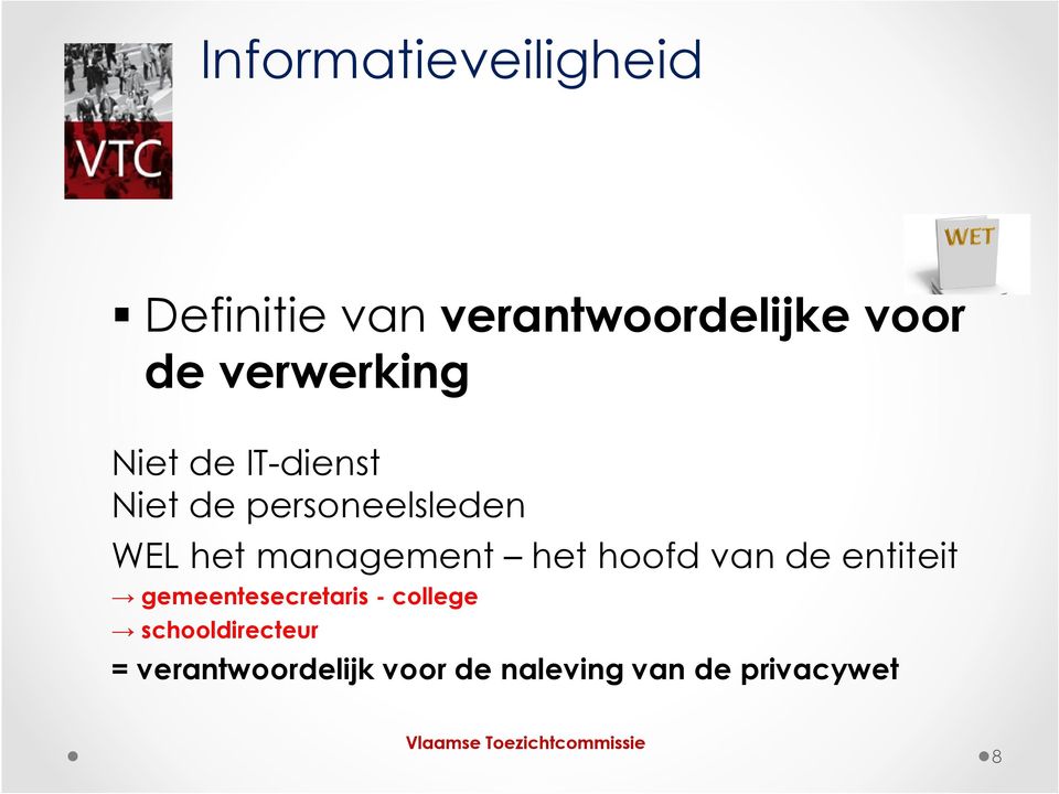 hoofd van de entiteit gemeentesecretaris - college