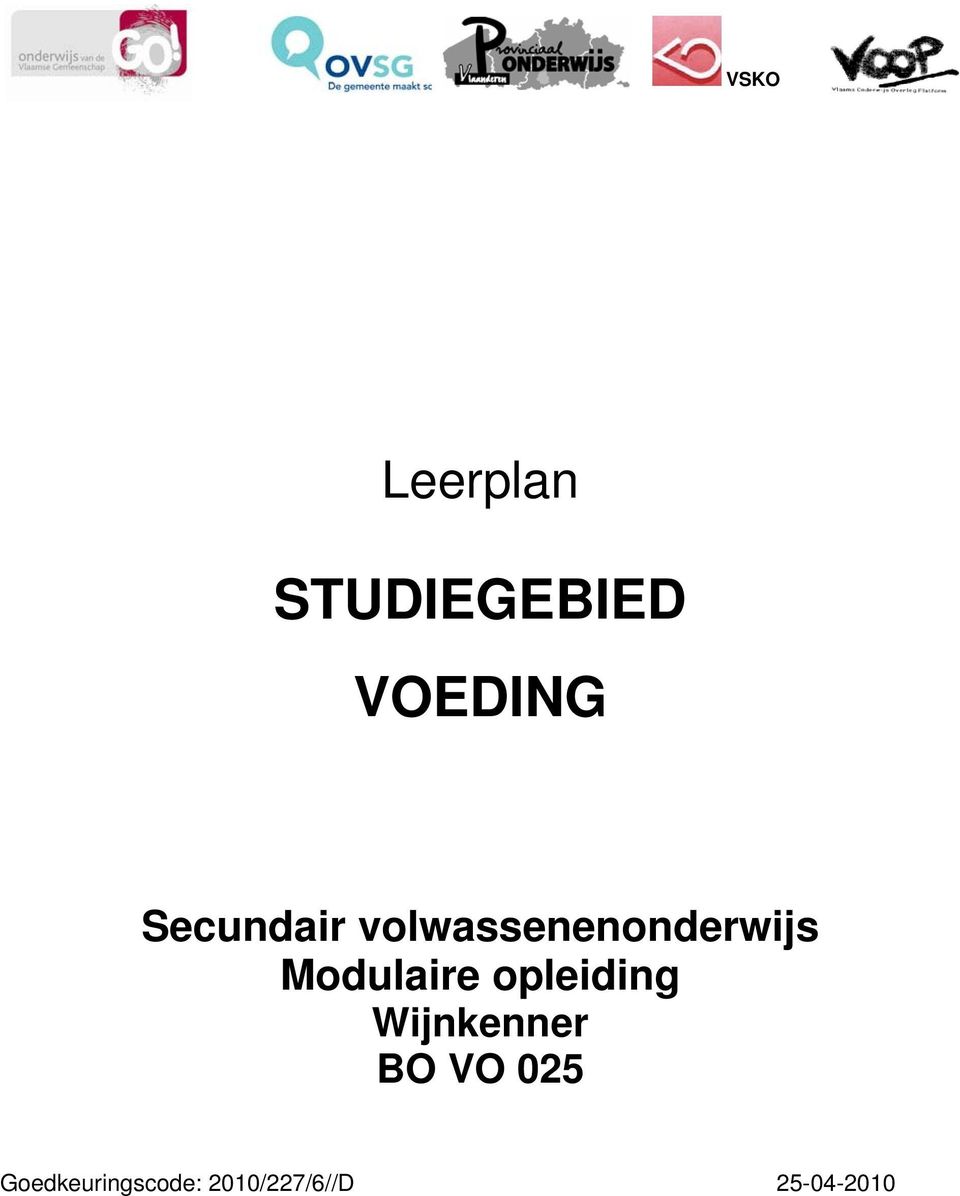 Modulaire opleiding Wijnkenner BO VO