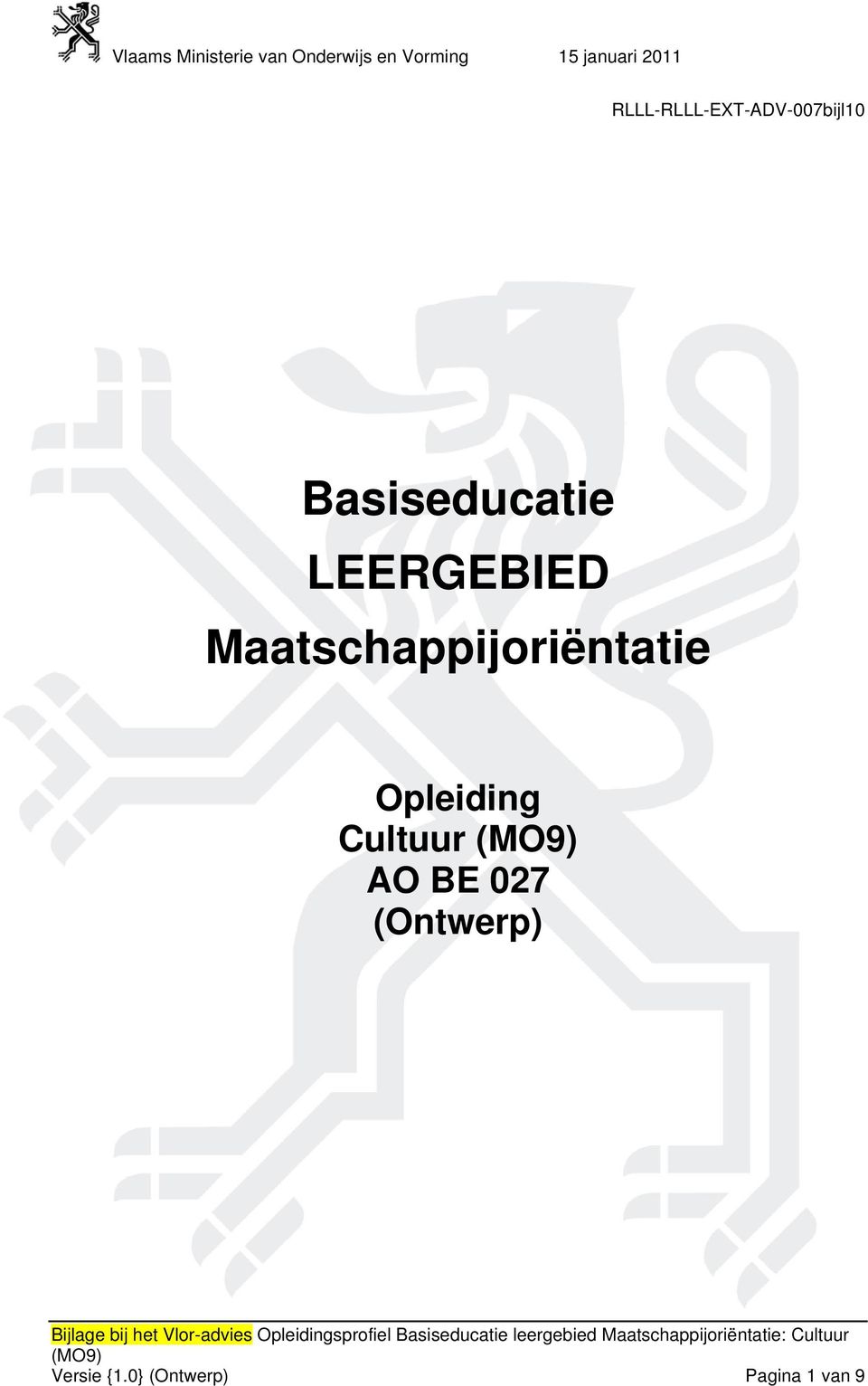 Maatschappijoriëntatie Opleiding