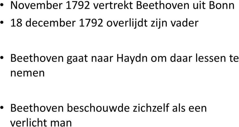 gaat naar Haydn om daar lessen te nemen