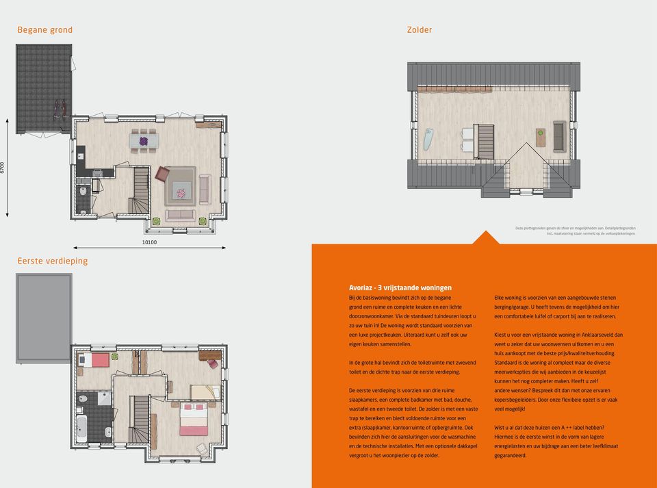 lichte berging/garage. U heeft tevens de mogelijkheid om hier doorzonwoonkamer. Via de standaard tuindeuren loopt u een comfortabele luifel of carport bij aan te realiseren. zo uw tuin in!