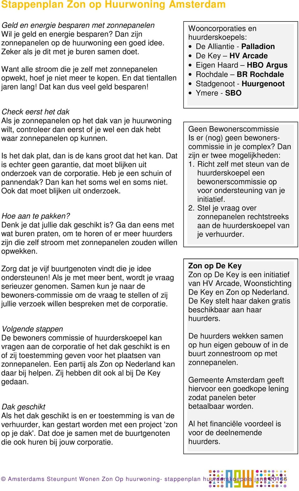 Check eerst het dak Als je zonnepanelen op het dak van je huurwoning wilt, controleer dan eerst of je wel een dak hebt waar zonnepanelen op kunnen. Is het dak plat, dan is de kans groot dat het kan.