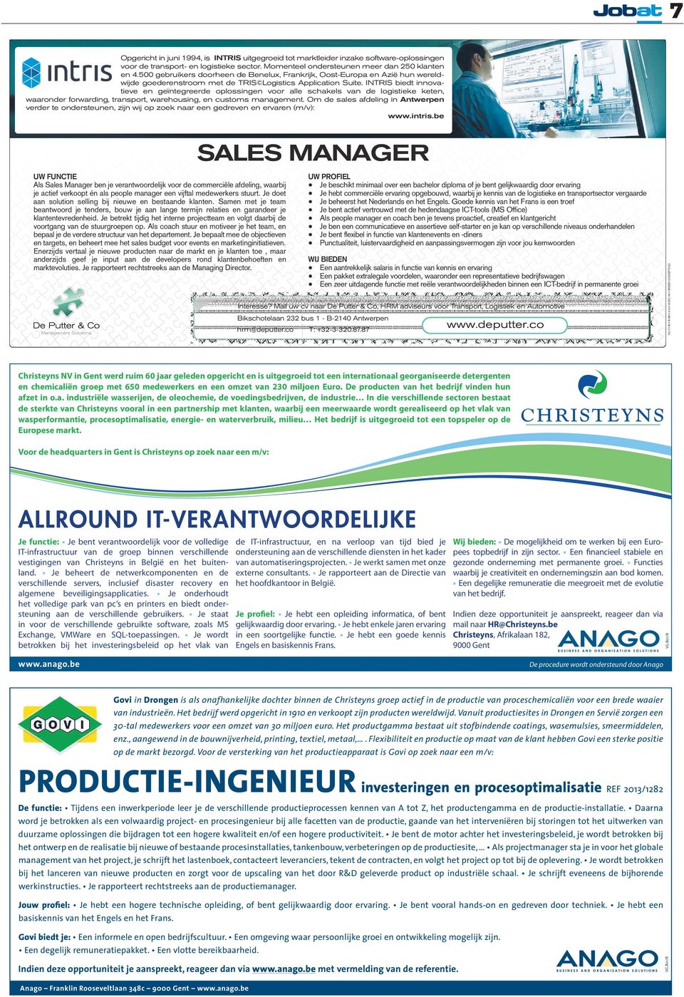 INTRIS biedt innovatieve en geïntegreerde oplossingen voor alle schakels van de logistieke keten, waaronder forwarding, transport, warehousing, en customs management.