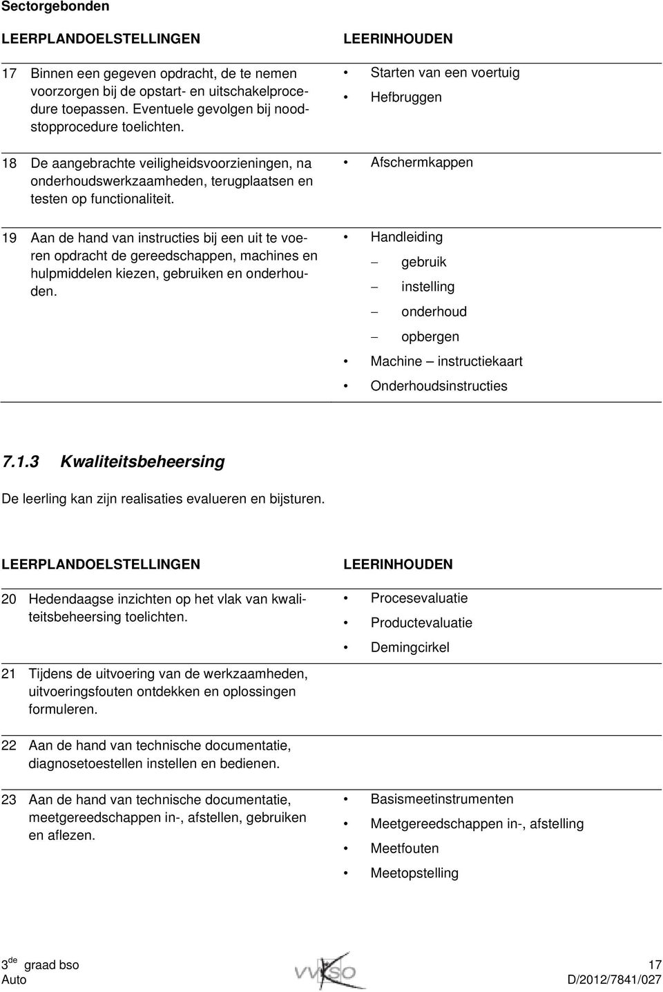 19 Aan de hand van instructies bij een uit te voeren opdracht de gereedschappen, machines en hulpmiddelen kiezen, gebruiken en onderhouden.