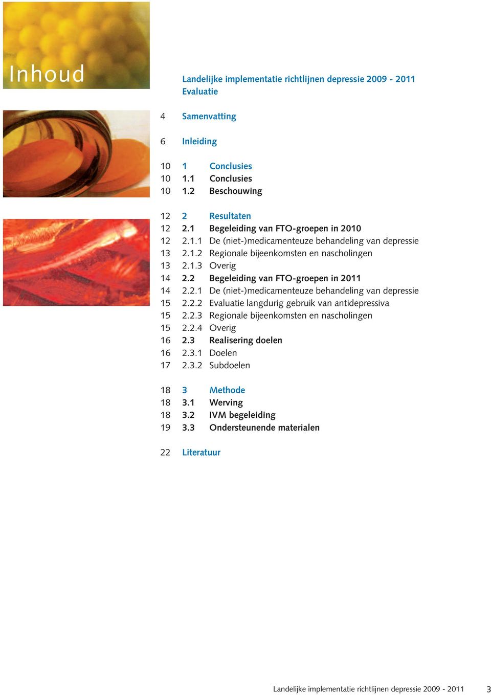 2 Begeleiding van FTO-groepen in 2011 2.2.1 De (niet-)medicamenteuze behandeling van depressie 2.2.2 Evaluatie langdurig gebruik van antidepressiva 2.2.3 Regionale bijeenkomsten en nascholingen 2.