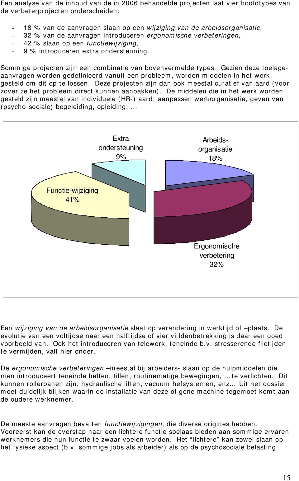 Sommige projecten zijn een combinatie van bovenvermelde types. Gezien deze toelageaanvragen worden gedefinieerd vanuit een probleem, worden middelen in het werk gesteld om dit op te lossen.