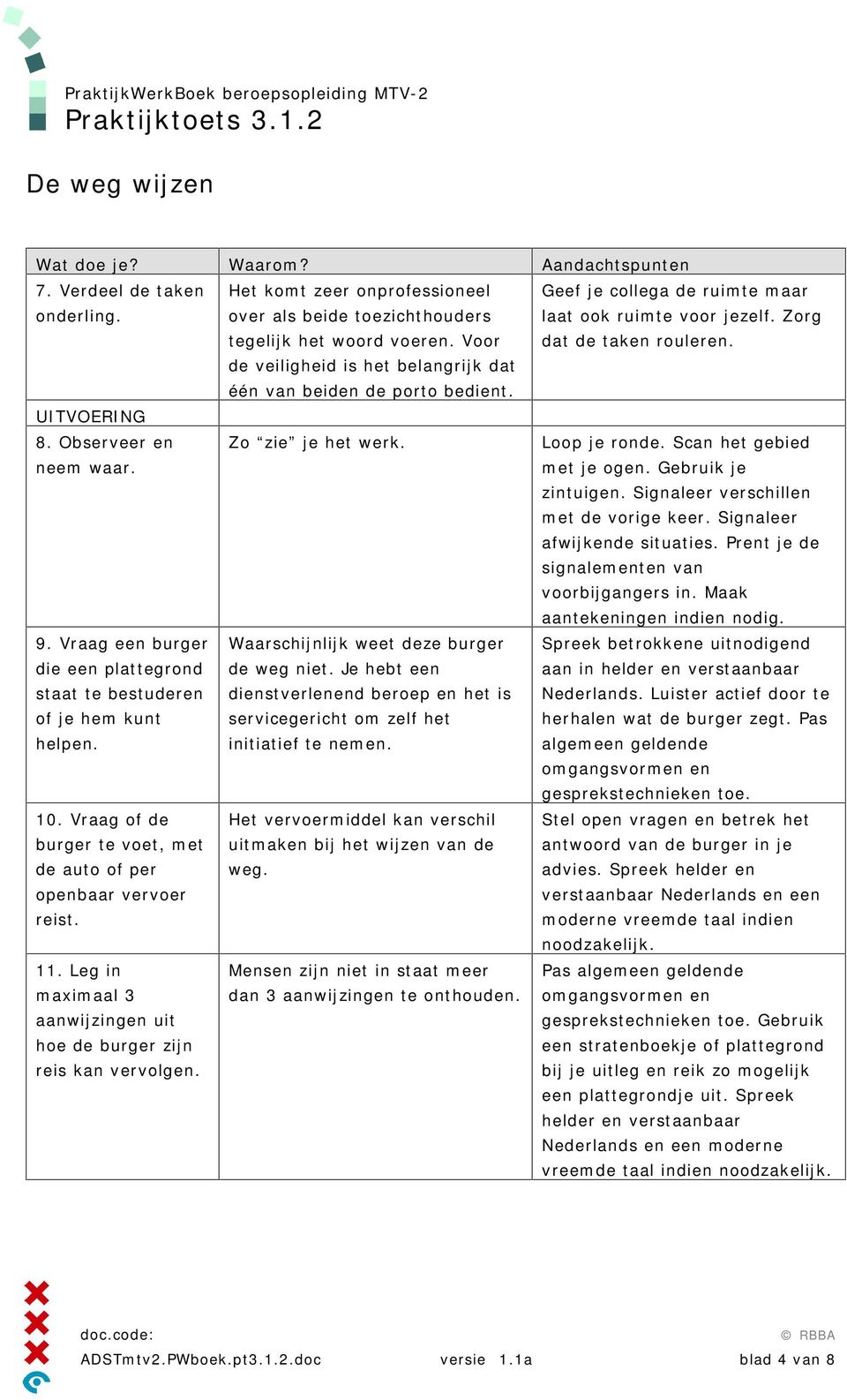 Zo zie je het werk. Loop je ronde. Scan het gebied met je ogen. Gebruik je zintuigen. Signaleer verschillen met de vorige keer. Signaleer afwijkende situaties.