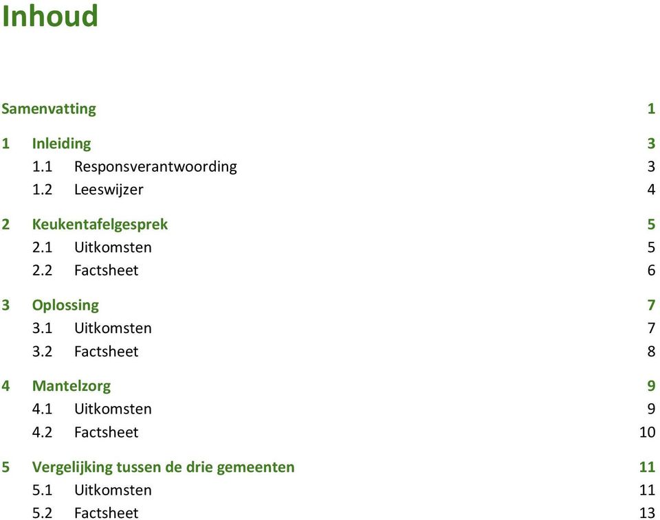 2 Factsheet 6 3 Oplossing 7 3.1 Uitkomsten 7 3.2 Factsheet 8 4 Mantelzorg 9 4.