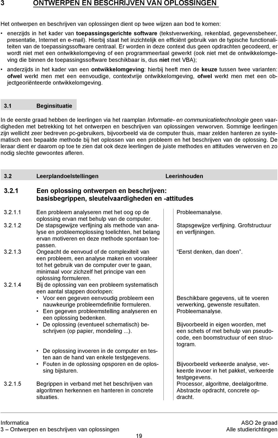 Hierbij staat het inzichtelijk en efficiënt gebruik van de typische functionaliteiten van de toepassingssoftware centraal.