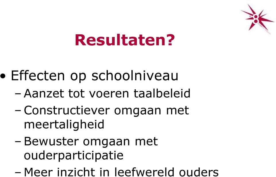 taalbeleid Constructiever omgaan met