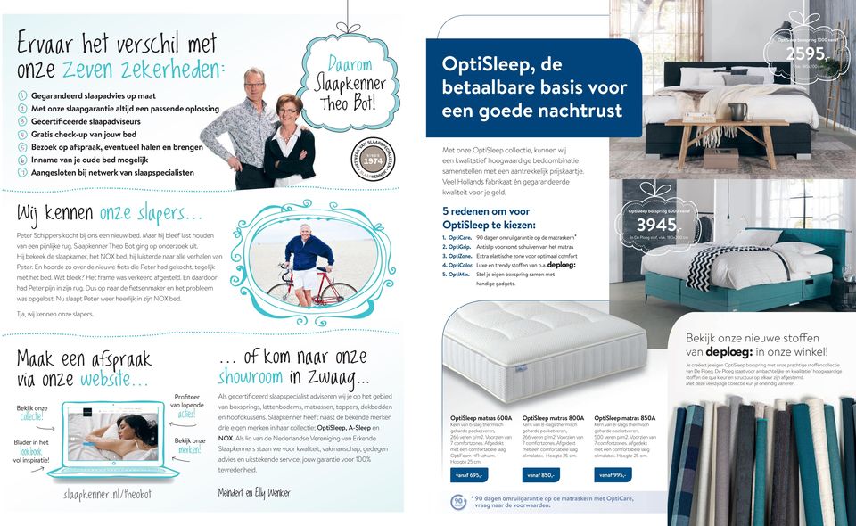 .. Peter Schippers kocht bij ons een nieuw bed. Maar hij bleef last houden van een pijnlijke rug. Slaapkenner Theo Bot ging op onderzoek uit.