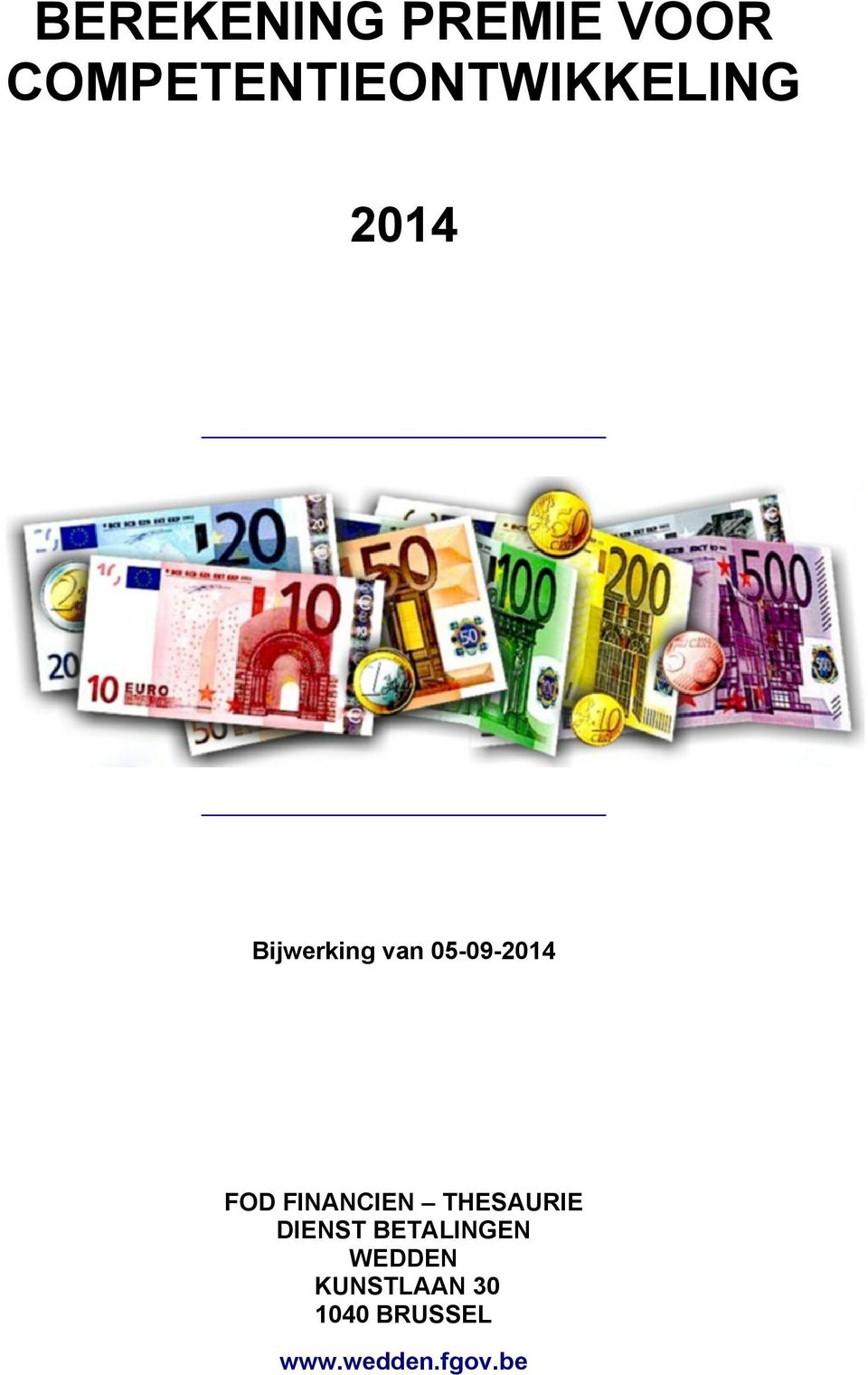 van 05-09-2014 FOD FINANCIEN THESAURIE