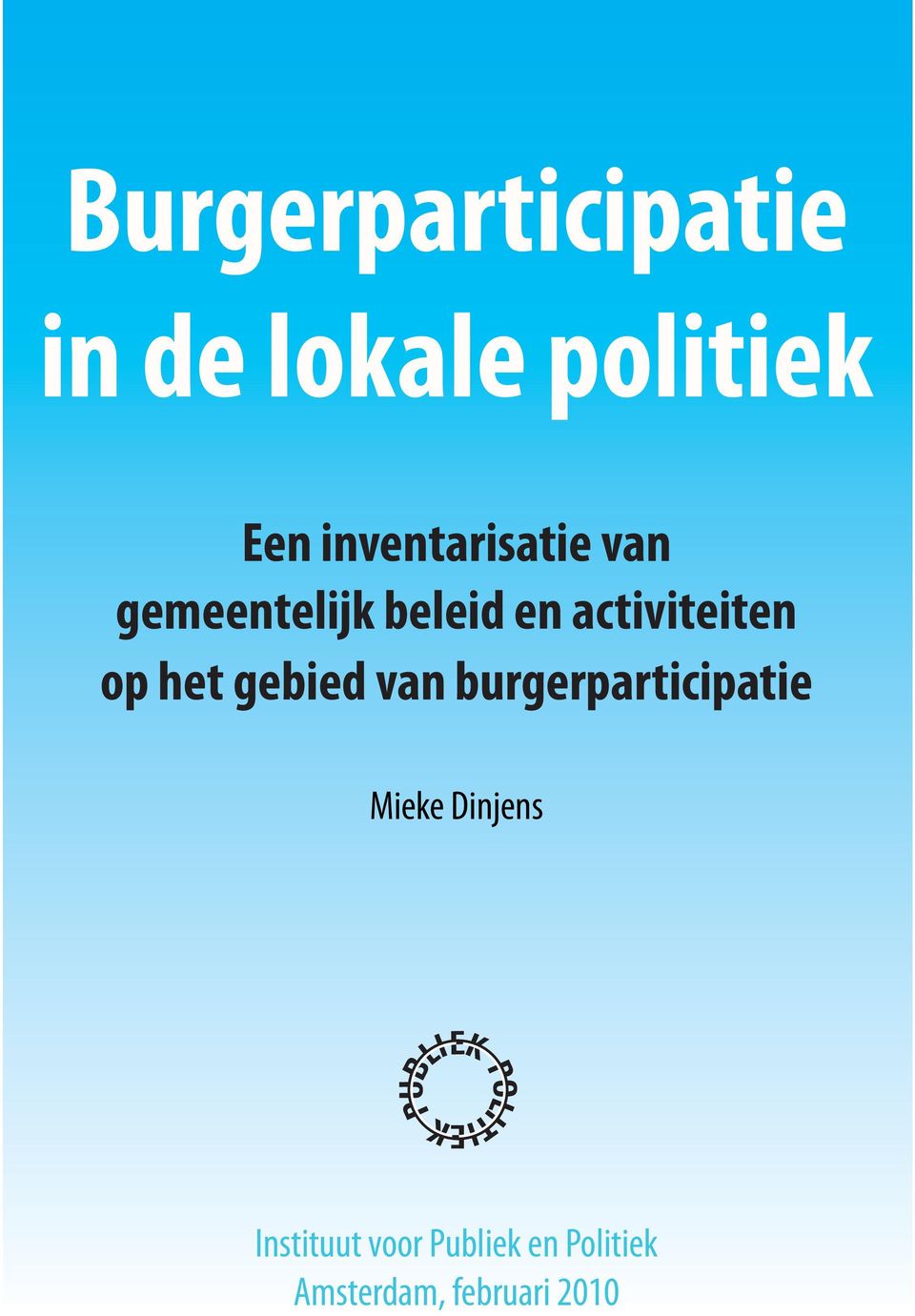 activiteiten op het gebied van burgerparticipatie