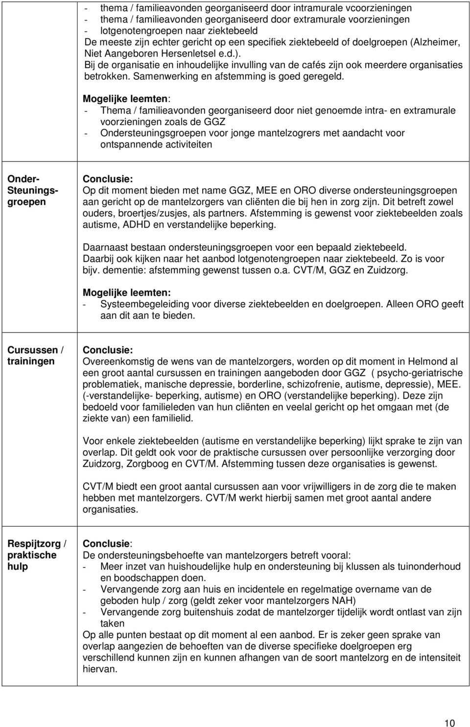 Samenwerking en afstemming is goed geregeld.