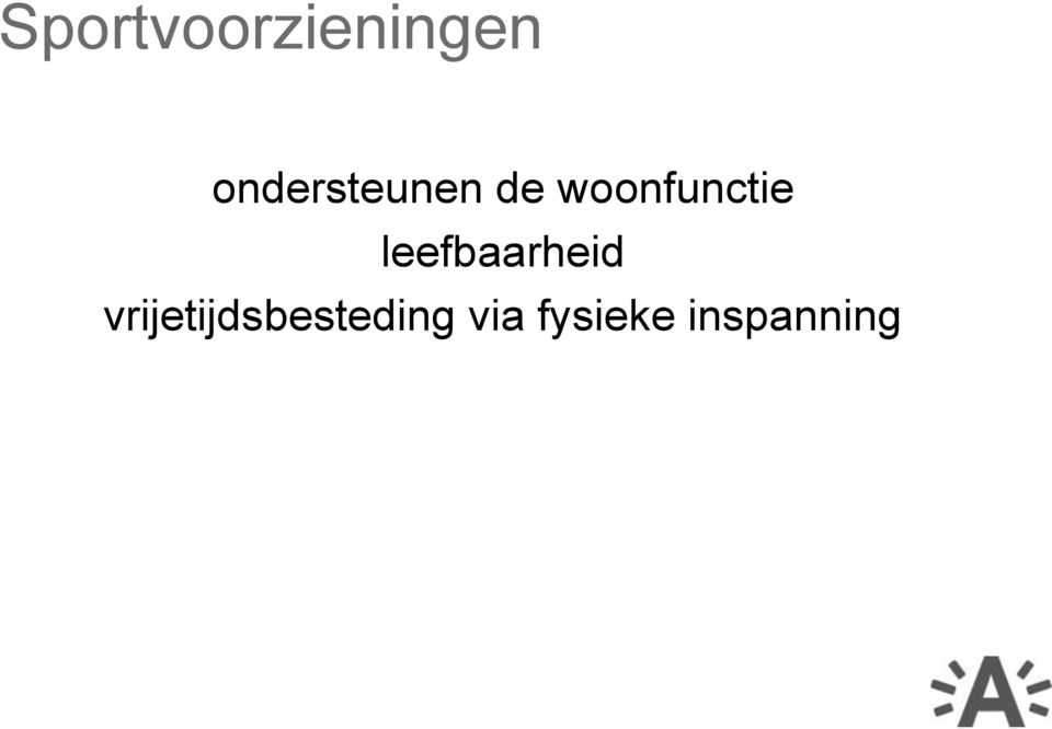 woonfunctie leefbaarheid