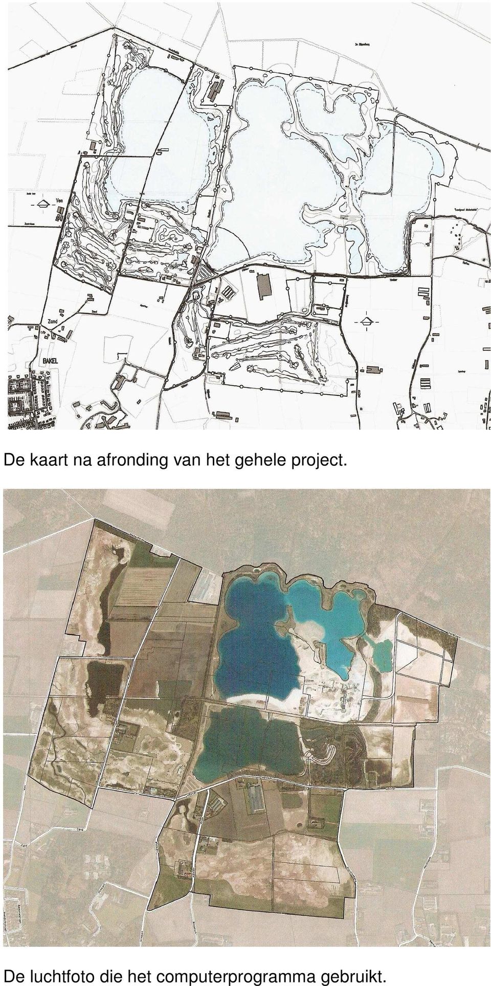 De luchtfoto die het