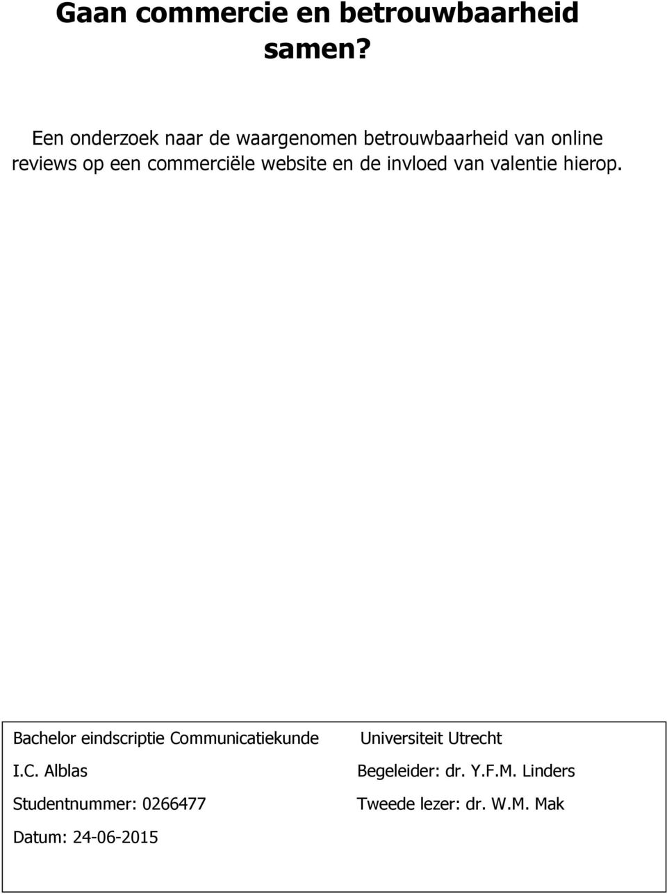 commerciële website en de invloed van valentie hierop.