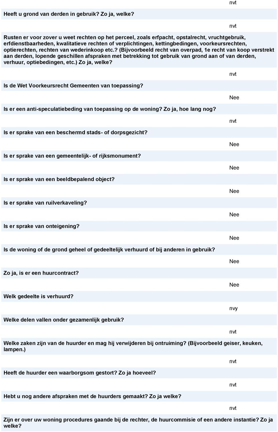 optierechten, rechten van wederinkoop etc.