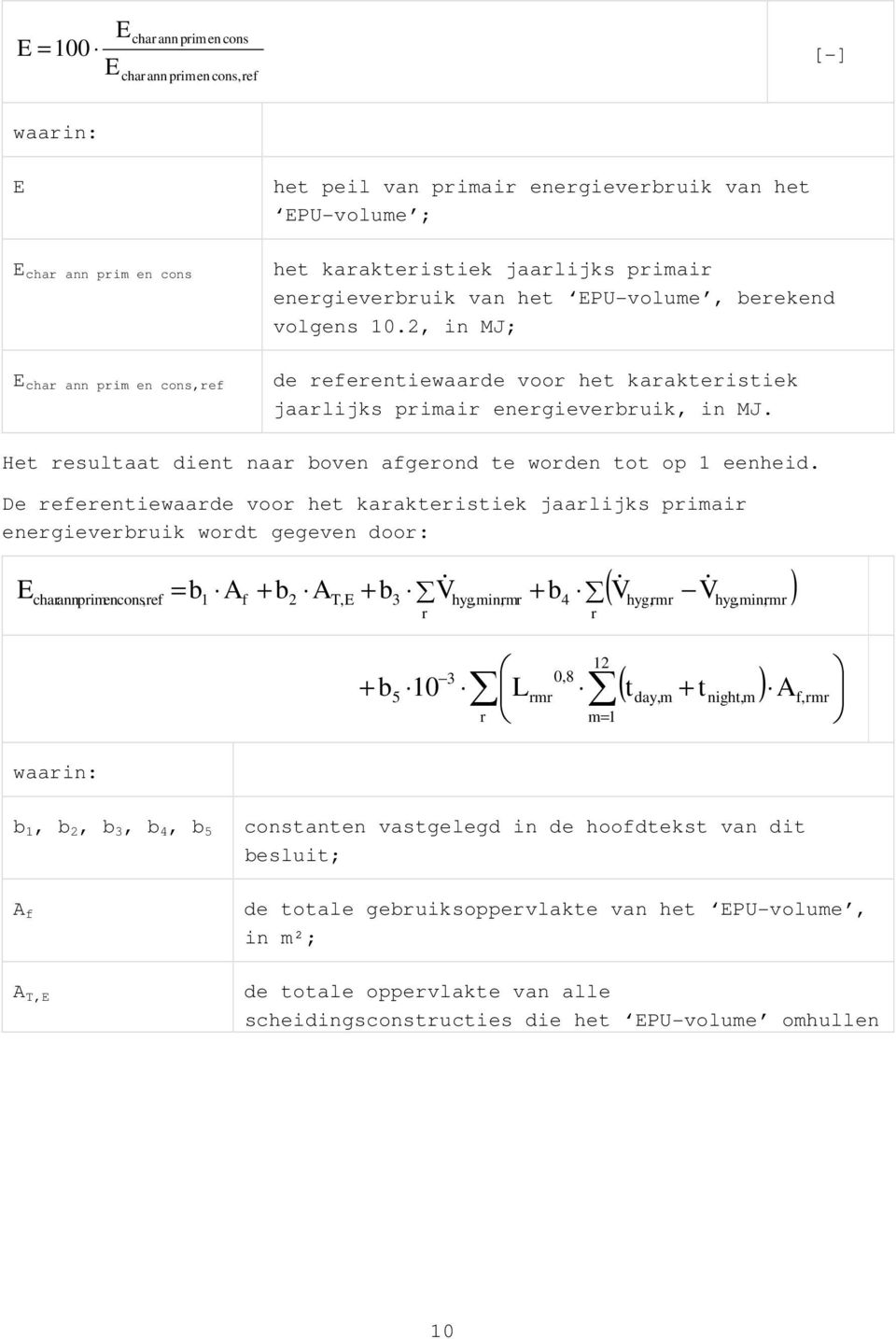 Het resultaat dient naar boven afgerond te worden tot op 1 eenheid.