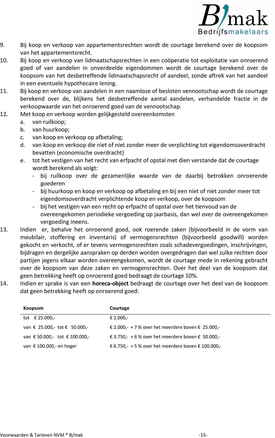 desbetreffende lidmaatschapsrecht of aandeel, zonde aftrek van het aandeel in een eventuele hypothecaire lening. 11.