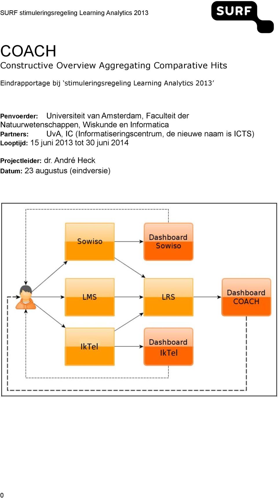 Natuurwetenschappen, Wiskunde en Informatica Partners: UvA, IC (Informatiseringscentrum, de