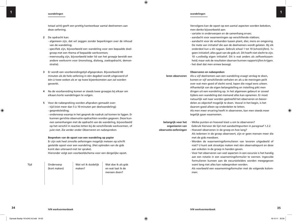 werkvormen; - meervoudig zijn, ijvooreeld ieder lid van het groepje ereidt een andere werkvorm voor (monoloog, dialoog, zoekopdracht, demonstratie).