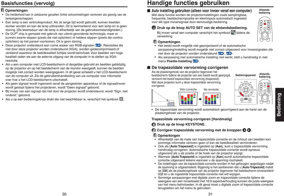 (De levensduur van de lamp is afhankelijk van de gebruiksomstandigheden.