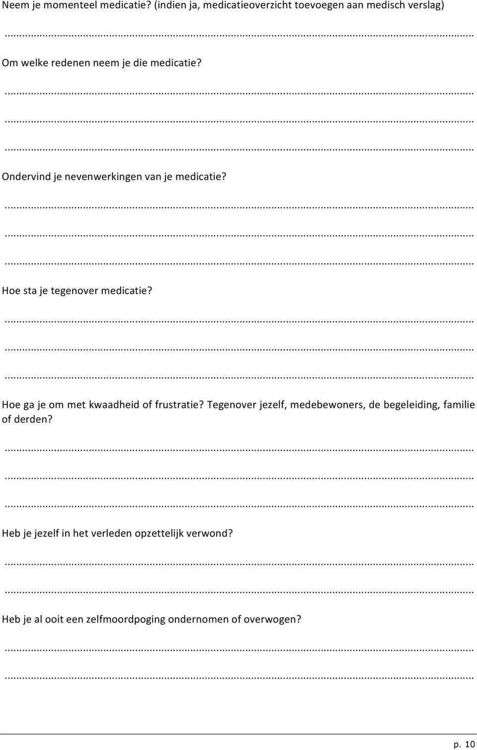 Ondervind je nevenwerkingen van je medicatie? Hoe sta je tegenover medicatie?