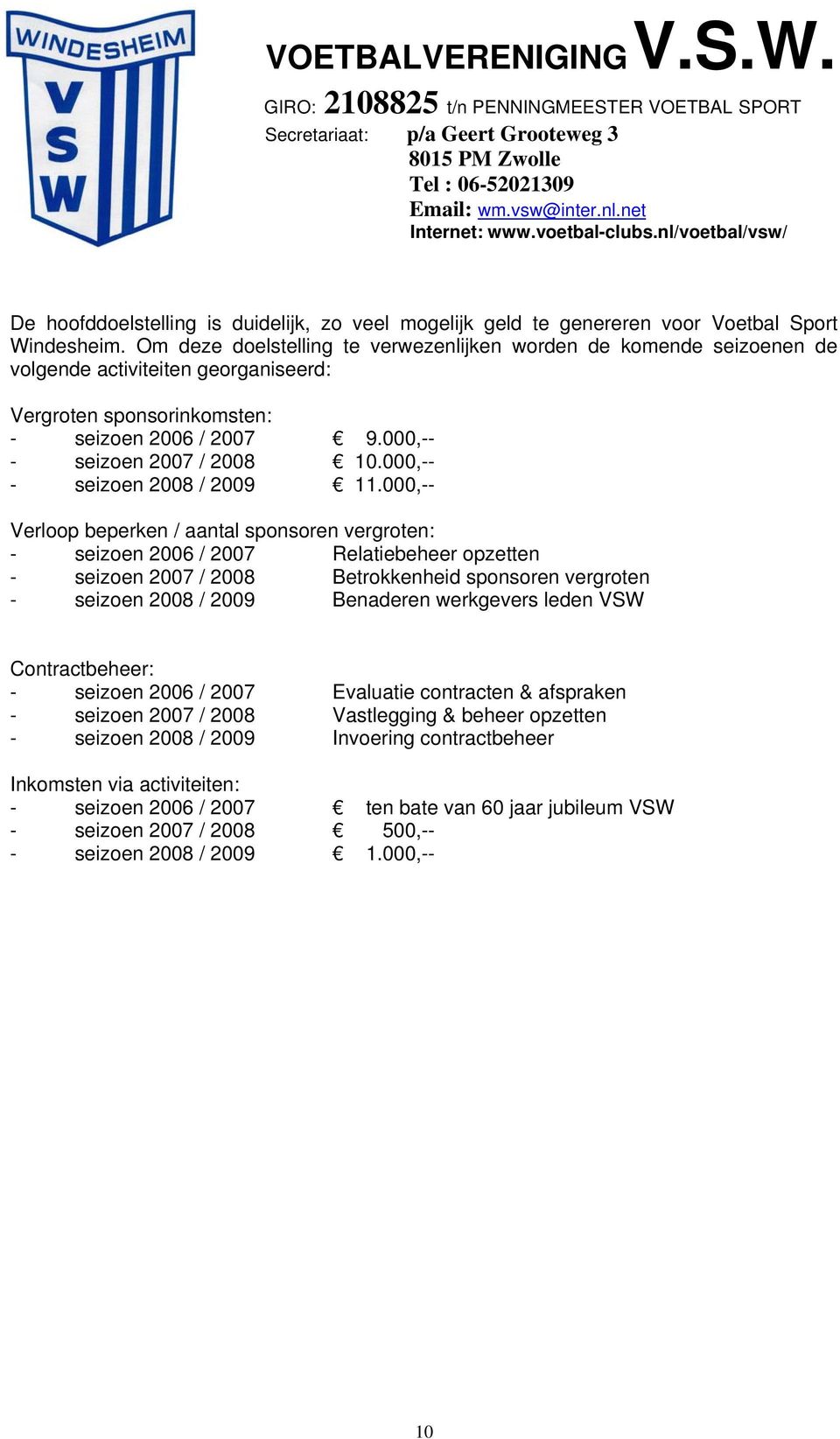 000,-- - seizoen 2008 / 2009 11.