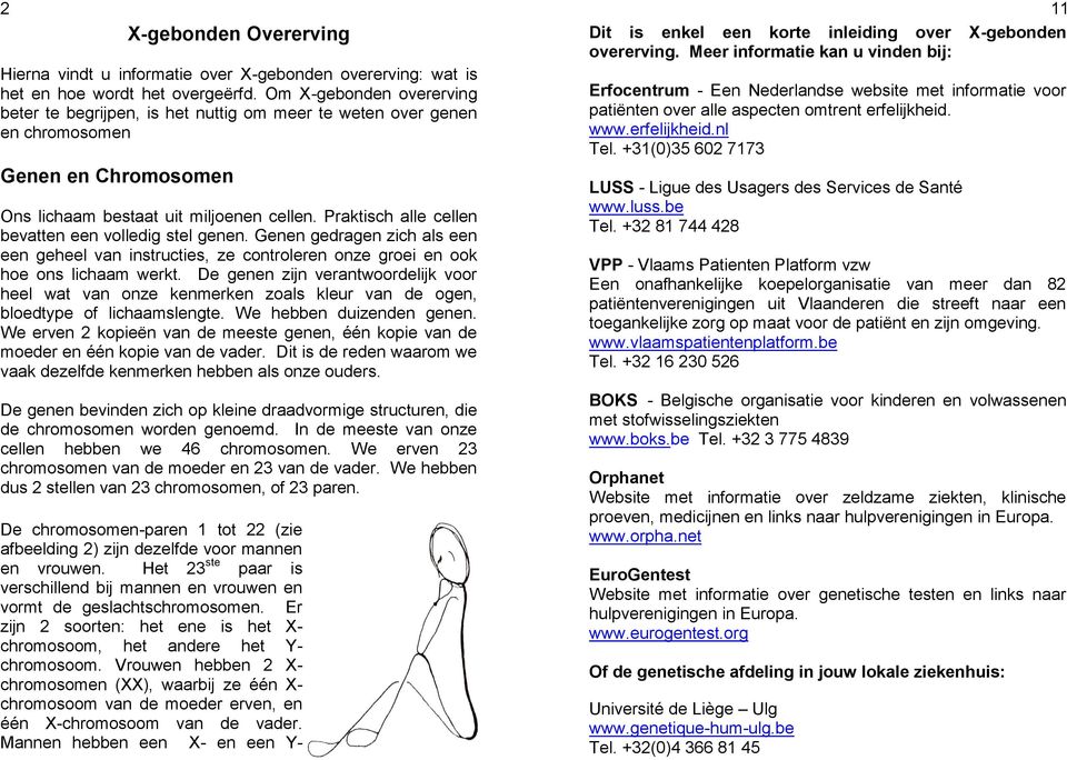 Praktisch alle cellen bevatten een volledig stel genen. Genen gedragen zich als een een geheel van instructies, ze controleren onze groei en ook hoe ons lichaam werkt.