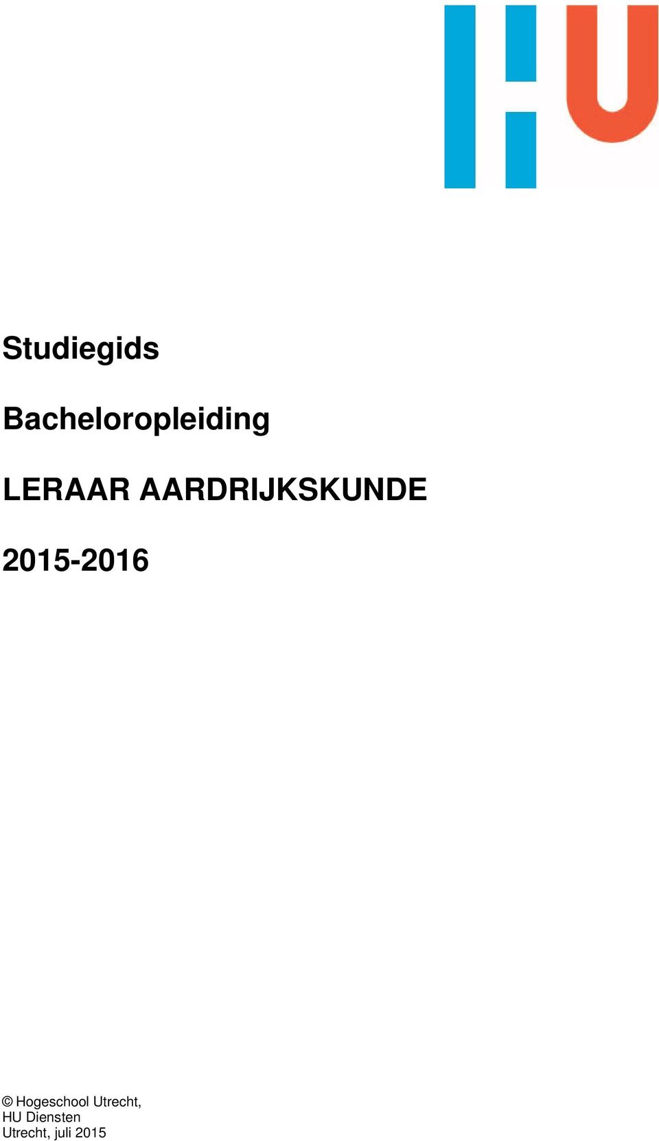 AARDRIJKSKUNDE 2015-2016