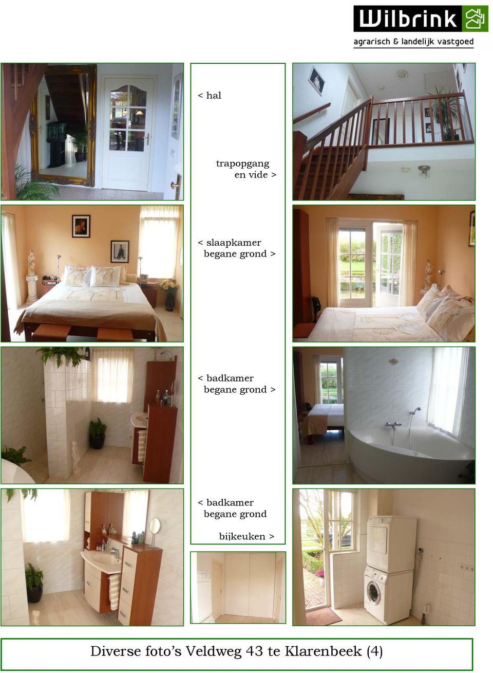 > < badkamer begane grond bijkeuken >