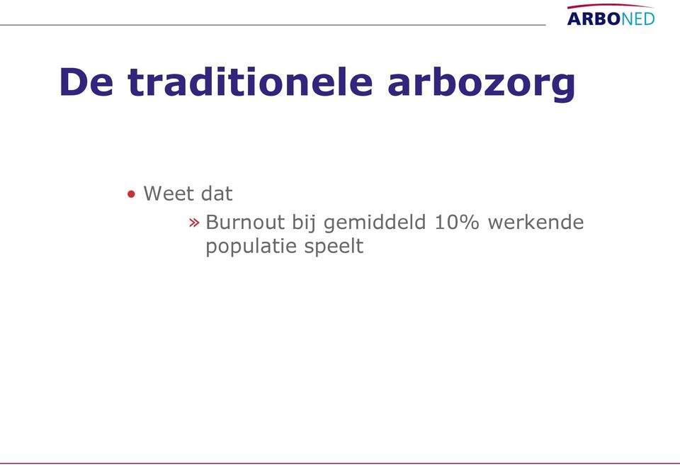 Burnout bij gemiddeld