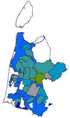 Het gebied: verzoeting 1930