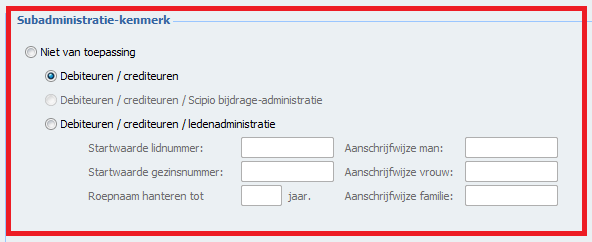 Hoofdstuk 3 - Basisinstellingen controleren - vervolg Uw administratie inrichten - vervolg Selecteer Subadmin-Kenmerk : Controleer uw instellingen en voorkeuren: 1.