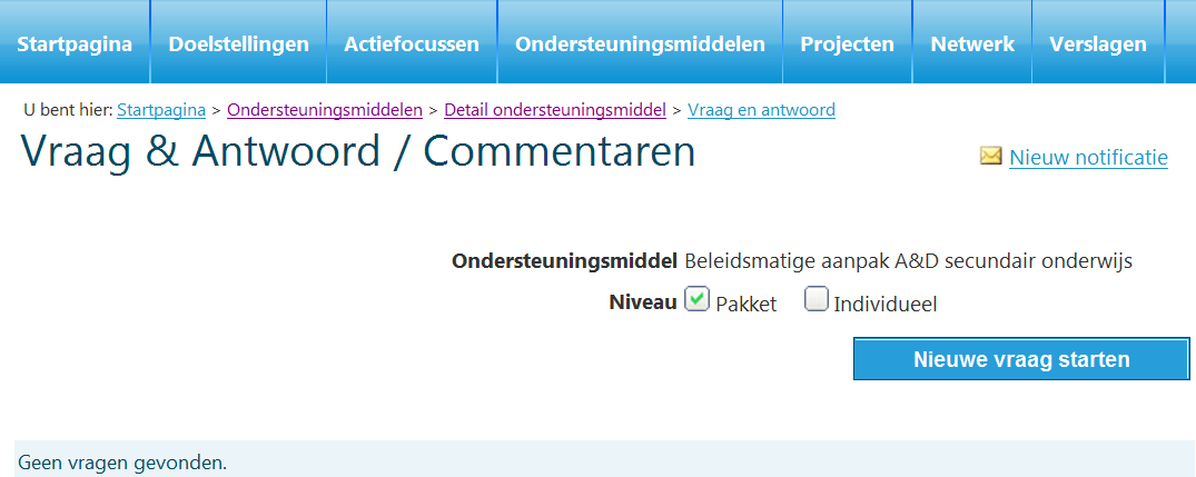 7.4.3 Opzoeken pakket Gelijkaardig aan ondersteuningsmiddelen. Pakketten worden in het overzicht aangeduid met. 7.4.4 Pakket wijzigen Gelijkaardig aan ondersteuningsmiddelen. 7.4.5 Pakket verwijderen Gelijkaardig aan ondersteuningsmiddelen.