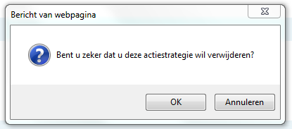 resultaatgebied disseminatie, bij de rubriek Verslaggeving in Feedback actiestrategieën en ondersteuningsmiddelen een functie om een