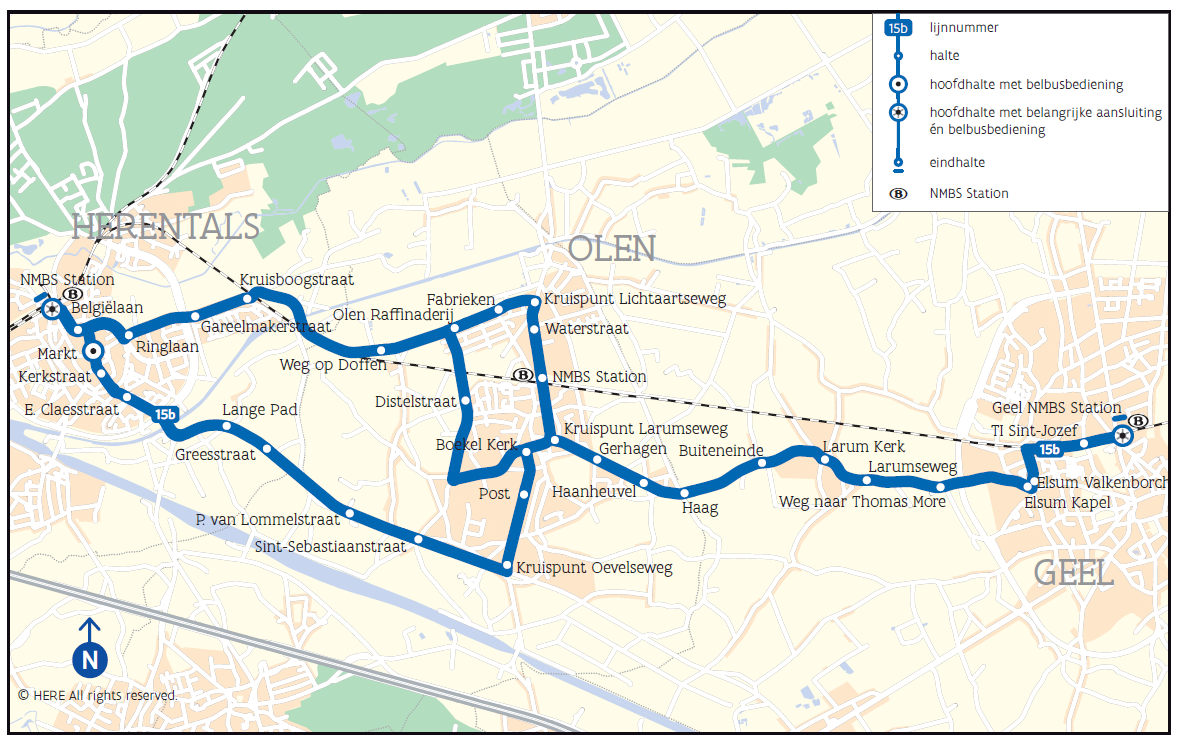 4. Onderzoeksresultaten per case 4.1 Gebruik lijn 15b a) Wat werd onderzocht? In deze case onderzoeken we het busgebruik van lijn 15b.